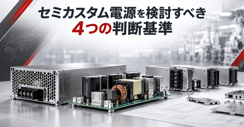 セミカスタム電源を検討すべき 4つの判断基準
